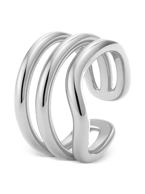 YOJ Arce multi-band ring Silver CHXRGS003