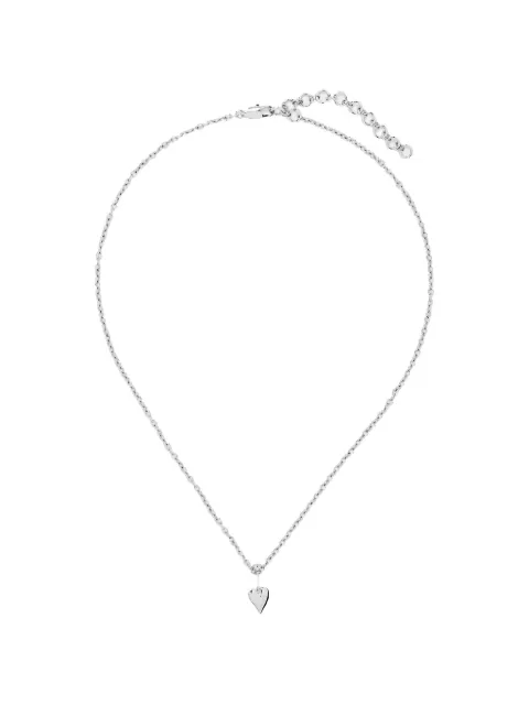 YOJ Loff heart pin necklace Silver 23NKS008