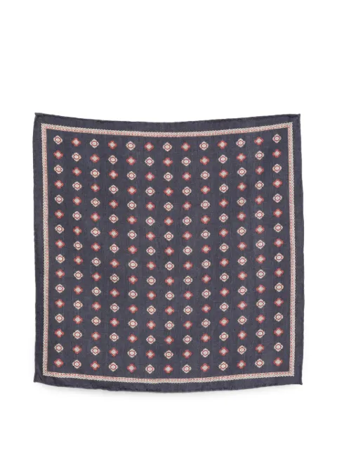 Brunello Cucinelli geometric-print handkerchiefs Blue MI8950091C2425