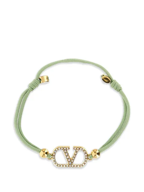 Valentino Garavani VLogo Signature crystal-embellished bracelet Gold WJ0X85RLV