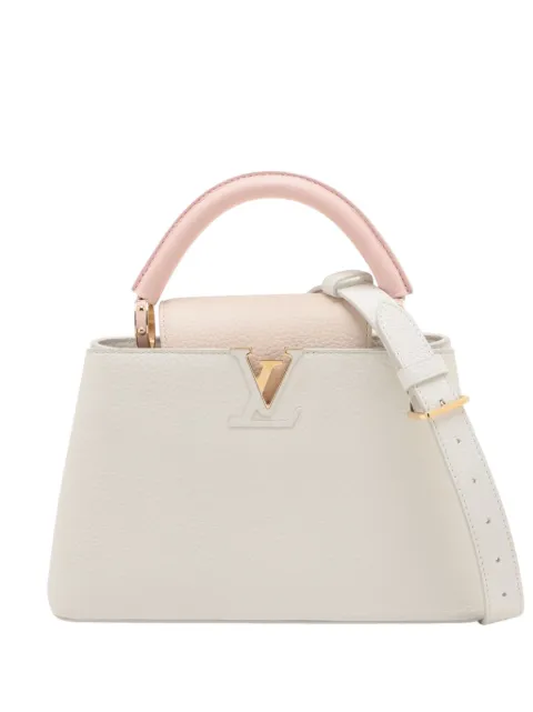 Louis Vuitton Pre-Owned 2010-2026 Taurillon Capucines BB satchel White K6KP25OF4NKJKM36