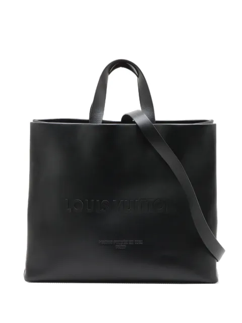 Louis Vuitton Pre-Owned 2021-2026 Autres Cuirs Shopper Tote MM satchel Black 5NAGSQ7SITBBT0JU
