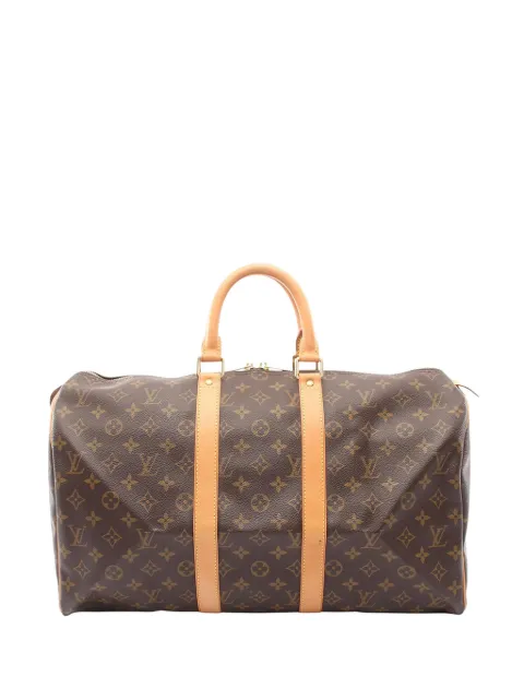 Louis Vuitton Pre-Owned 2002 Monogram Keepall 45 travel bag Brown 0ZYJSQ5KANHE10K9