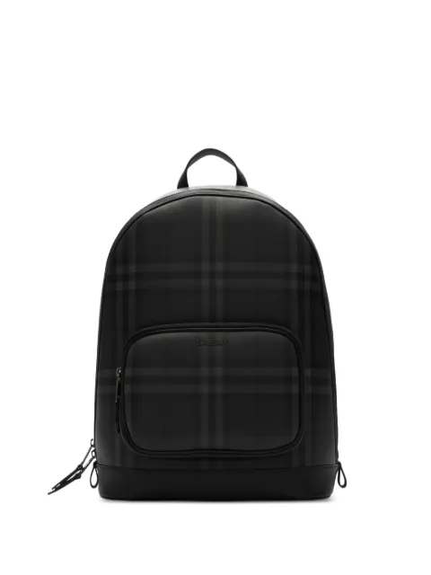 Burberry City Check zip backpack Black 8128053