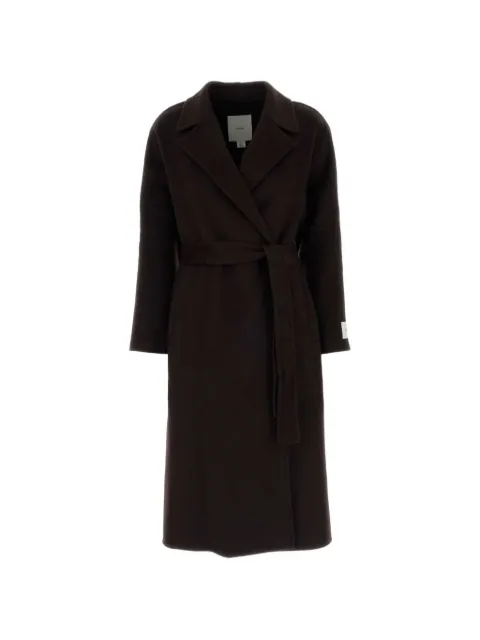 Calvin Klein belted storm-flap coat Brown LV044G509G1G3