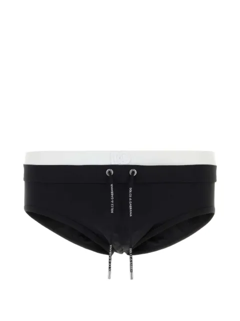 Dolce & Gabbana logo-detail swimming briefs Black M4F67JON0IL