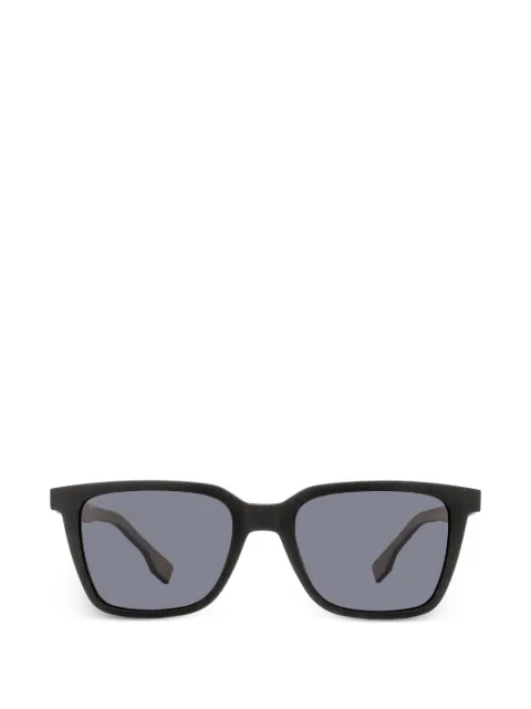 BOSS stepped-brow-line rectangle-frame sunglasses Black 2064480WM53IR