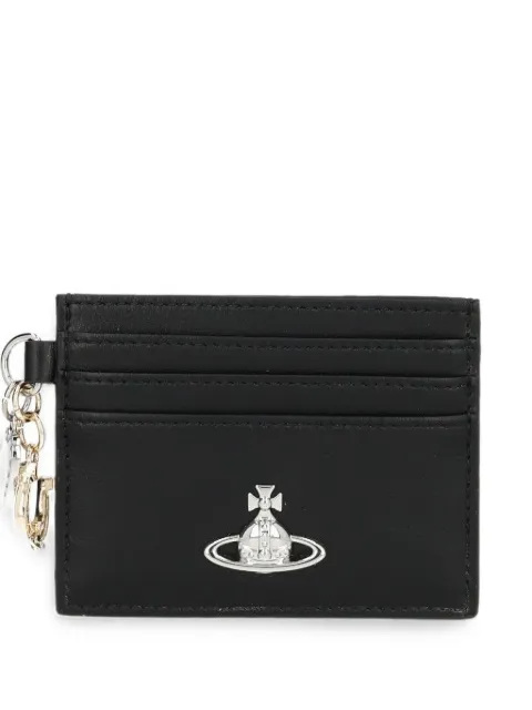 Vivienne Westwood Orb-plaque charm card holder Black 5403000VWS0026