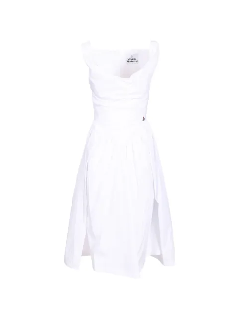Vivienne Westwood Sunday gathered midi dress White 1101032ZW009QSW