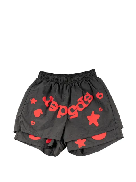 SP5DER Beluga double-layer shorts Black SP5DER435