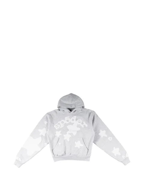 SP5DER Beluga star-print hoodie Grey SP5DER432