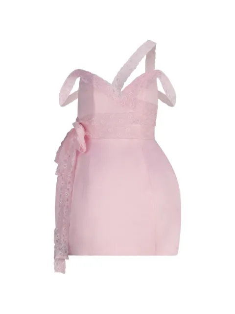 Atoir mini Kendall lace-trimmed off-shoulder dress Pink AT240323