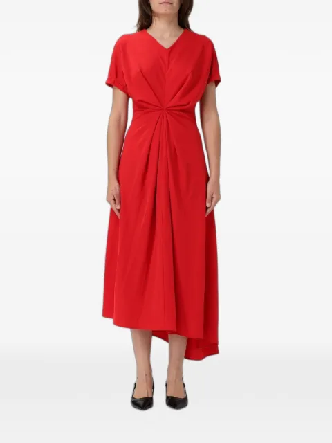 MeimeiJ twist-detail asymmetric dress Red M5PF02297