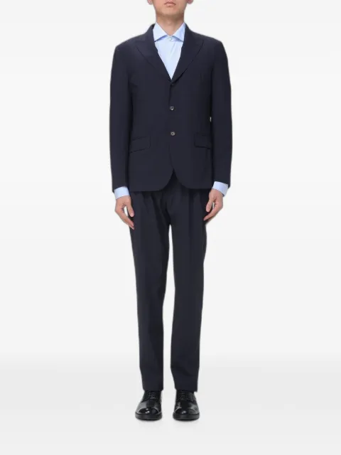 Eleventy single-breasted wool-blend suit Blue M75ABUM02TES0A05311N