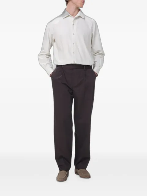 Agnona pleated wide-leg trousers Brown T709U3U2112M74