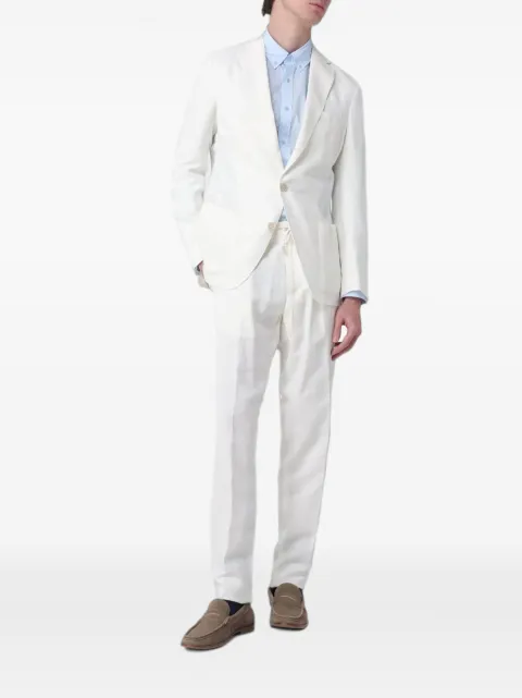 Eleventy single-breasted suit White M75ABUL01TES0M116