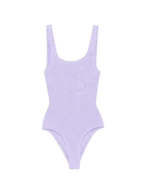 Hunza G Square scoop-neck swimsuit Purple COVSQUARESWIM