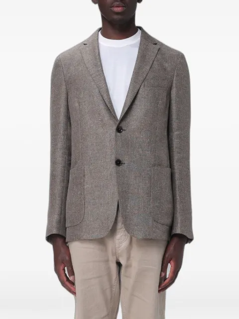 Zegna single-breasted blazer Brown 1D7SG0383012