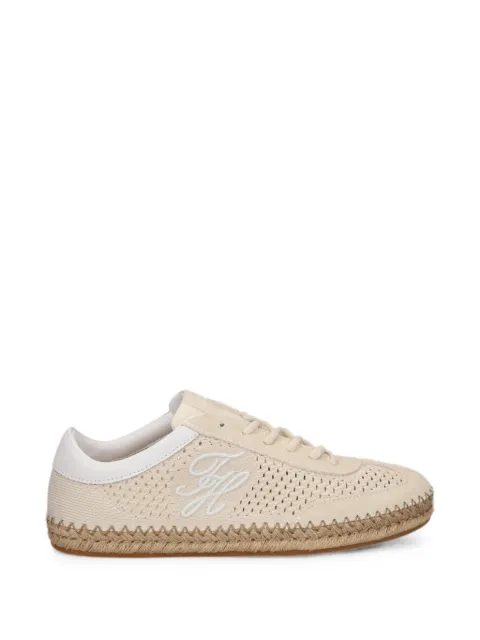 Tommy Hilfiger perforated espadrille sneakers Neutrals FW0FW09406
