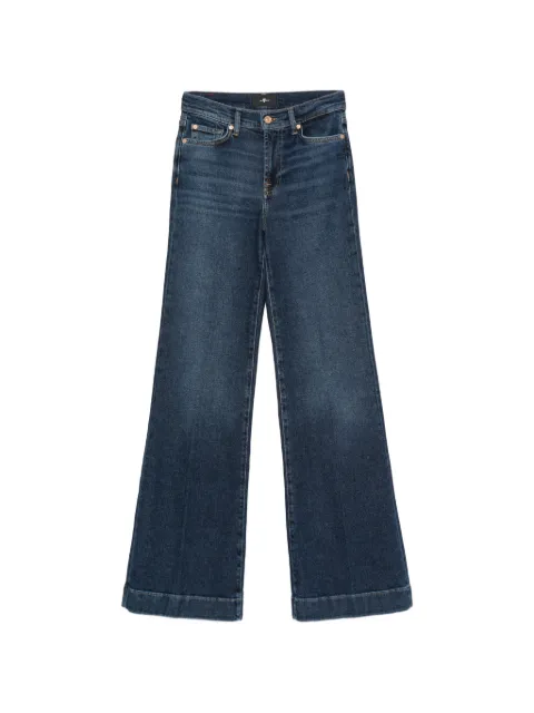 7 For All Mankind logo-patch wide-leg jeans Blue 7U330A91