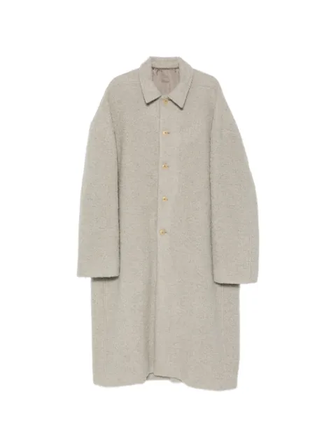 Rick Owens Brad button-up wool coat Grey RU02F4970WPA