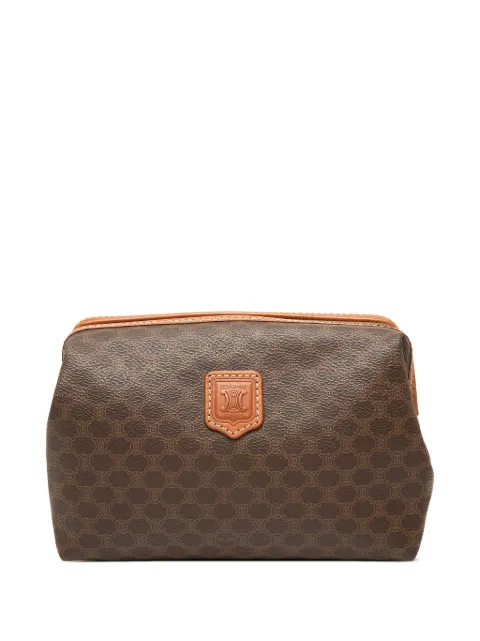 Celine Pre-Owned 20th Century Macadam Coated Canvas pouch Brown QB4A96QMWT1CKHAS