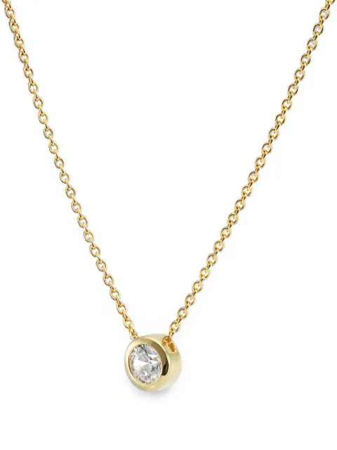 AUREE JEWELLERY Verona cubic zirconia necklace Gold VERONASOLITAIREGOLDNECKLACE