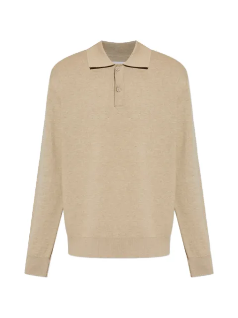 SAMSOE SAMSOE Sanino long-sleeves polo shirt Neutrals M252000220
