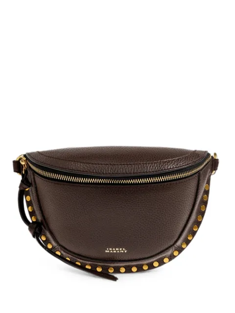 ISABEL MARANT Skano stud-embellished leather shoulder bag Brown BJ0001FAD1C04M