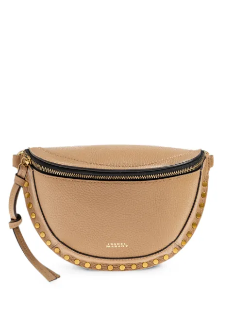 ISABEL MARANT Skano studded leather shoulder bag Neutrals BJ0001FAD1C04M