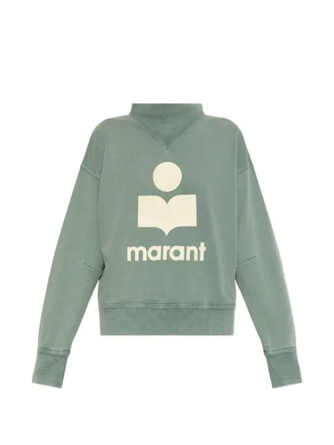 MARANT ÉTOILE Moby logo-print sweatshirt Green SW0003FAD1M04E