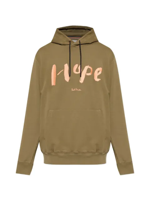 Paul Smith Hope-print drawstring hoodie Green M1R071YWP5686