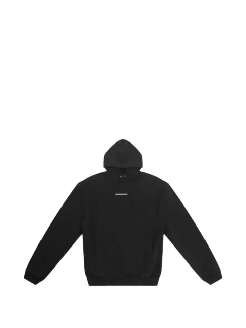 HELIOT EMIL logo-plaque drawstring hoodie Black SS26M08077BLK01