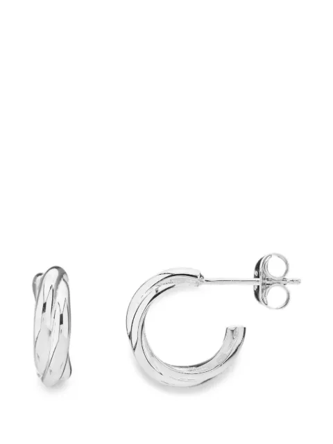 AUREE JEWELLERY mini Knightsbridge triple hoop earrings Silver KNIGHTSBRIDGEMINISILVERTRIPLEHOOP