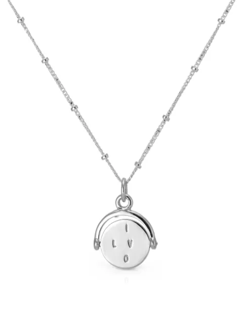 AUREE JEWELLERY Verona spinning pendant Silver VERONASILVERSPINNINGILOVEYOUPENDANT