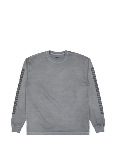 Neighborhood logo-print long-sleeved T-shirt Grey 261PCNHLT03