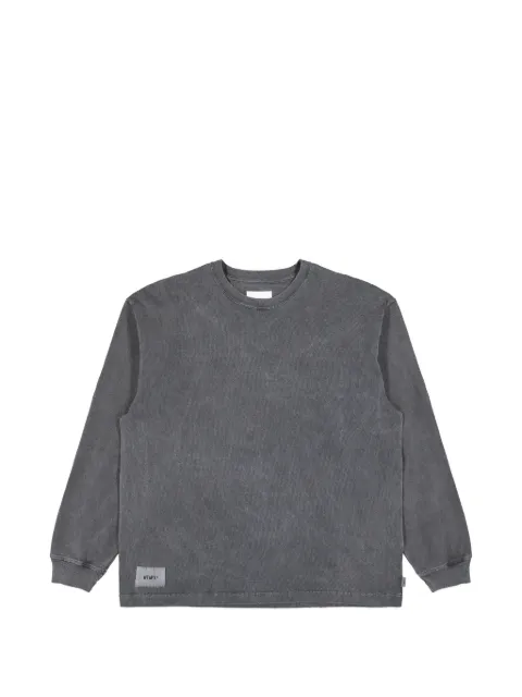 WTAPS Sign-OD logo-patch sweatshirt Black 261ATDTCSM08