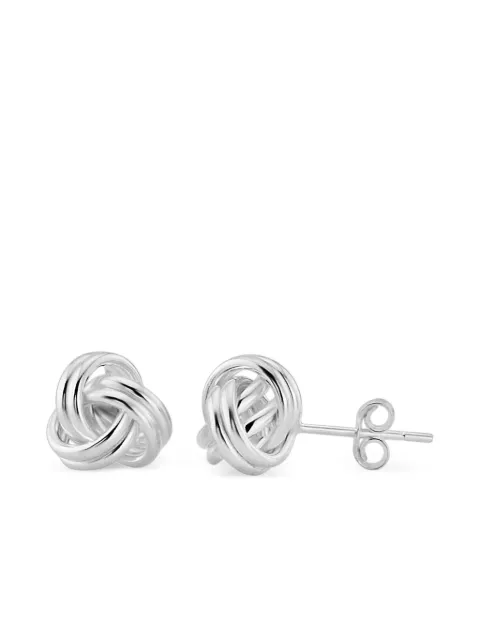 AUREE JEWELLERY Onslow double knot earrings Silver ONSLOWSILVERSTUDS