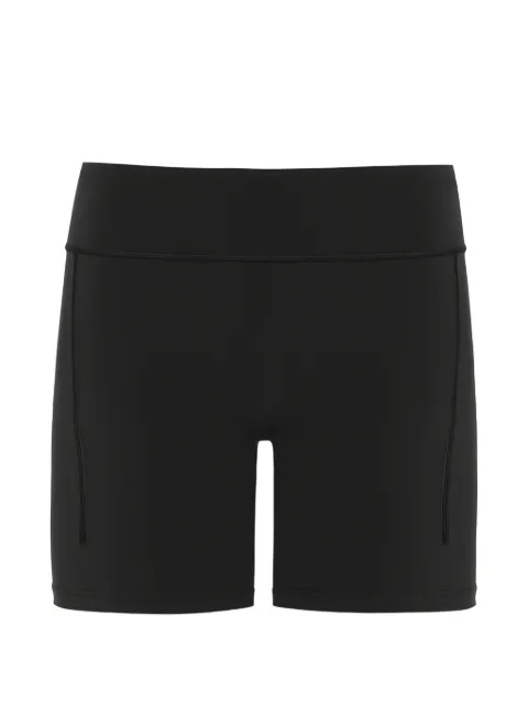On logo-print tight shorts Black 1WF30210553