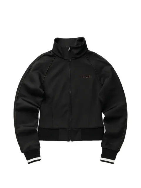 Y-3 logo-embroidered zip-up sweatshirt Black KS3979