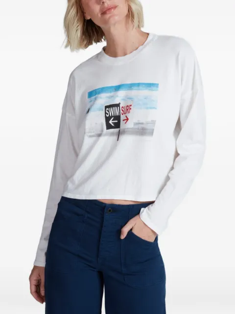 ASKK NY graphic-print long-sleeved T-shirt White W0150T082PR
