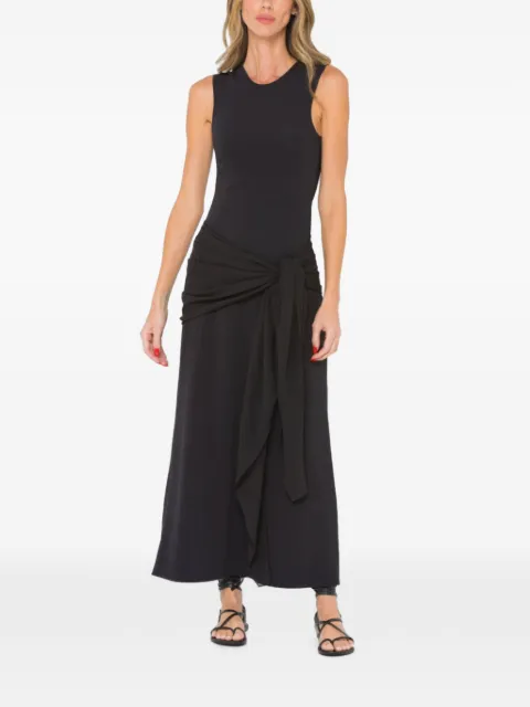 JBQ Rory tie-waist maxi dress Black D160104
