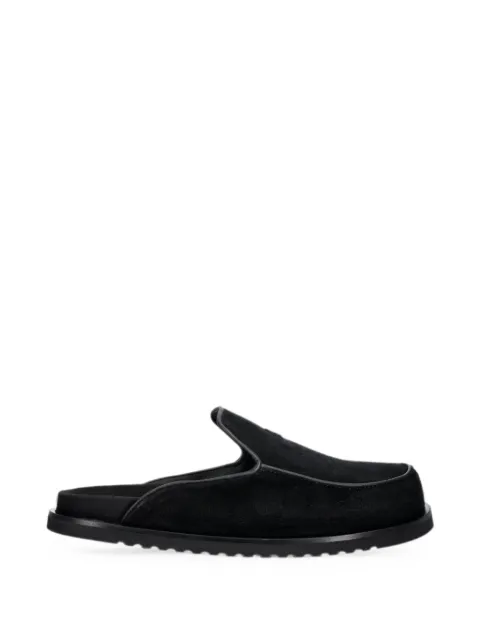 Filling Pieces suede slip-on mules Black 112613332214