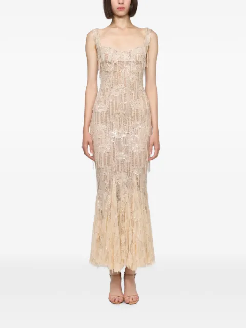 Atu Body Couture lace sequin-embellished dress Neutrals AT26138