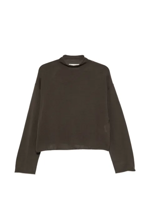 Marc O'Polo high-neck drop-shoulder sweater Brown 5000014421010