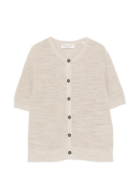 Marc O'Polo short-sleeve knit cardigan Neutrals 5000014416003