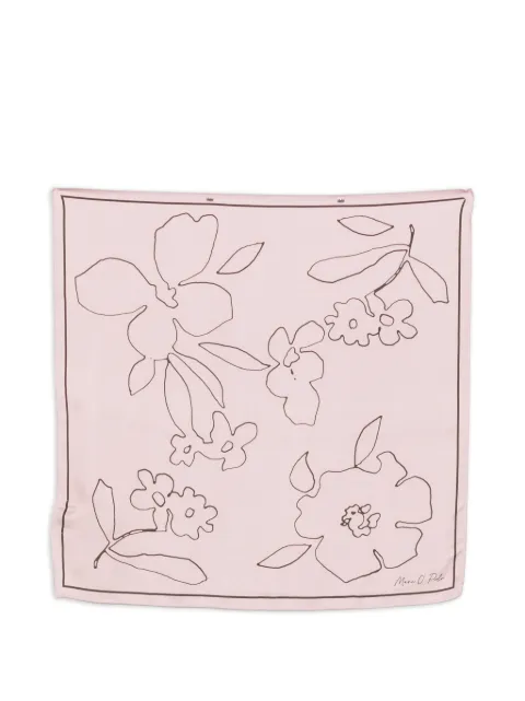 Marc O'Polo floral-print square scarf Pink MPO50000144348378