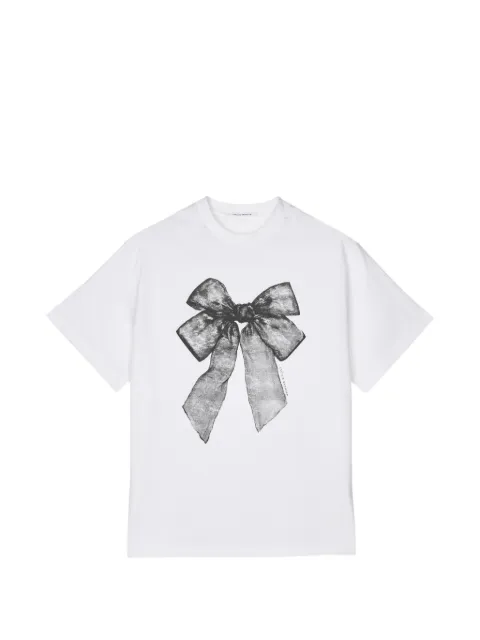 Cecilie Bahnsen Dorothy bow-print T-shirt White CBDOROTHYTSHIRTJERSEY