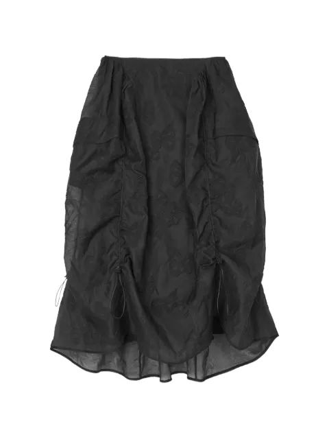 Cecilie Bahnsen Fuana papillon-matelassé full midi skirt Black CBFUANASKIRTPAPILLONMATELASS