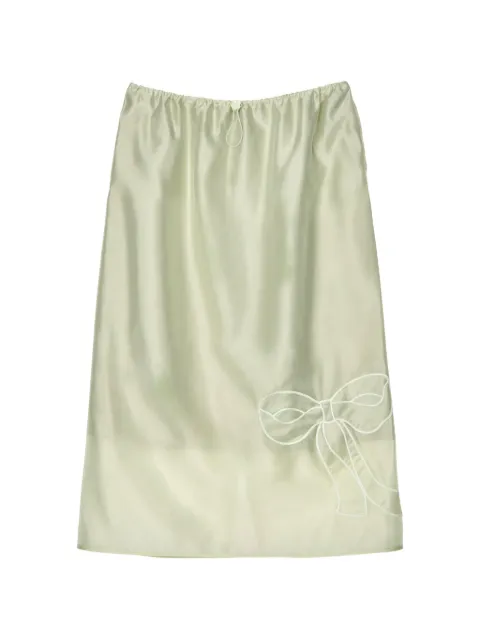 Cecilie Bahnsen Bria organza straight midi skirt Green CBBRIASKIRTHYBRIDORGANZA